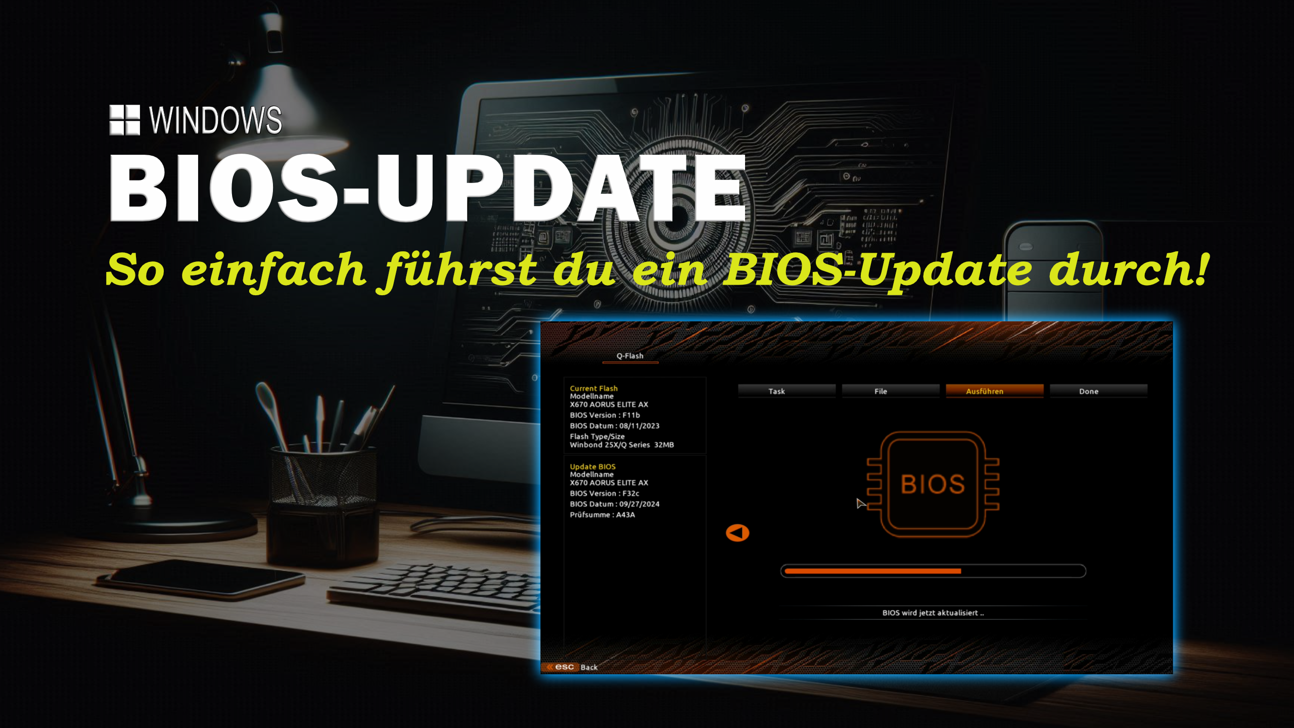 BIOS-Update durchführen über Q-FLASH
